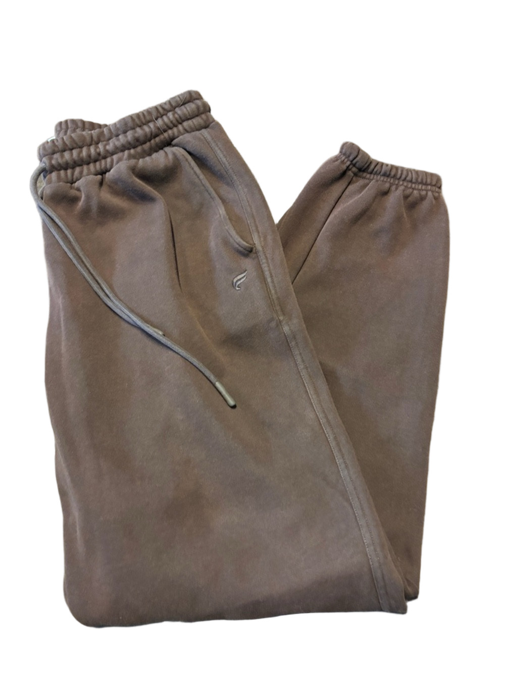 Fabletics Brown Fleece Joggers Cozy Lounge Athleisure Sweatpants - Size M - Picture 4 of 4